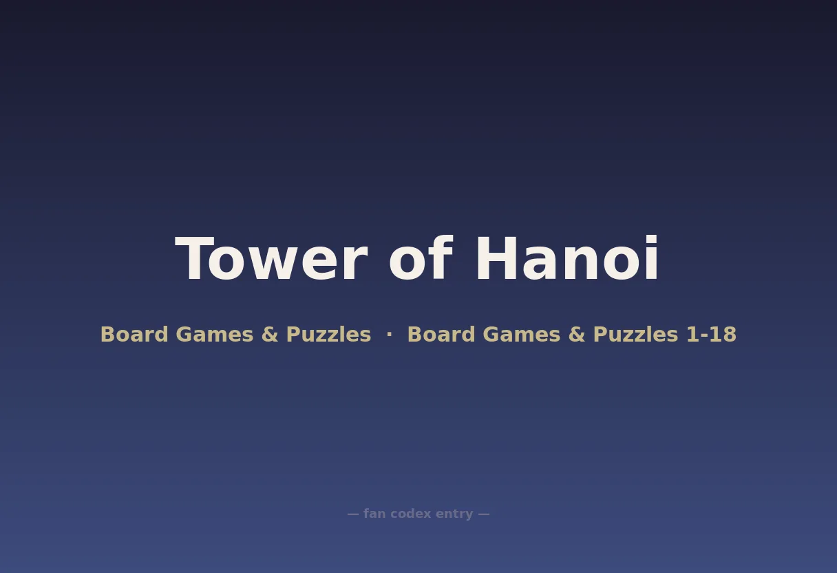 Tower of Hanoi